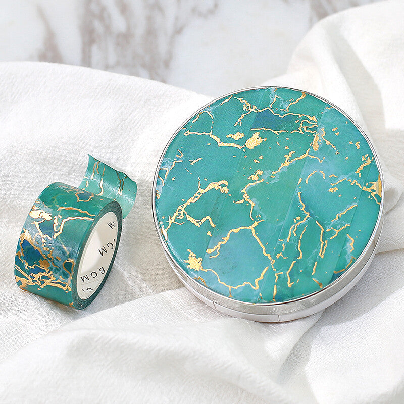 Foil stamping Stone Green Washi Tape - 20mm