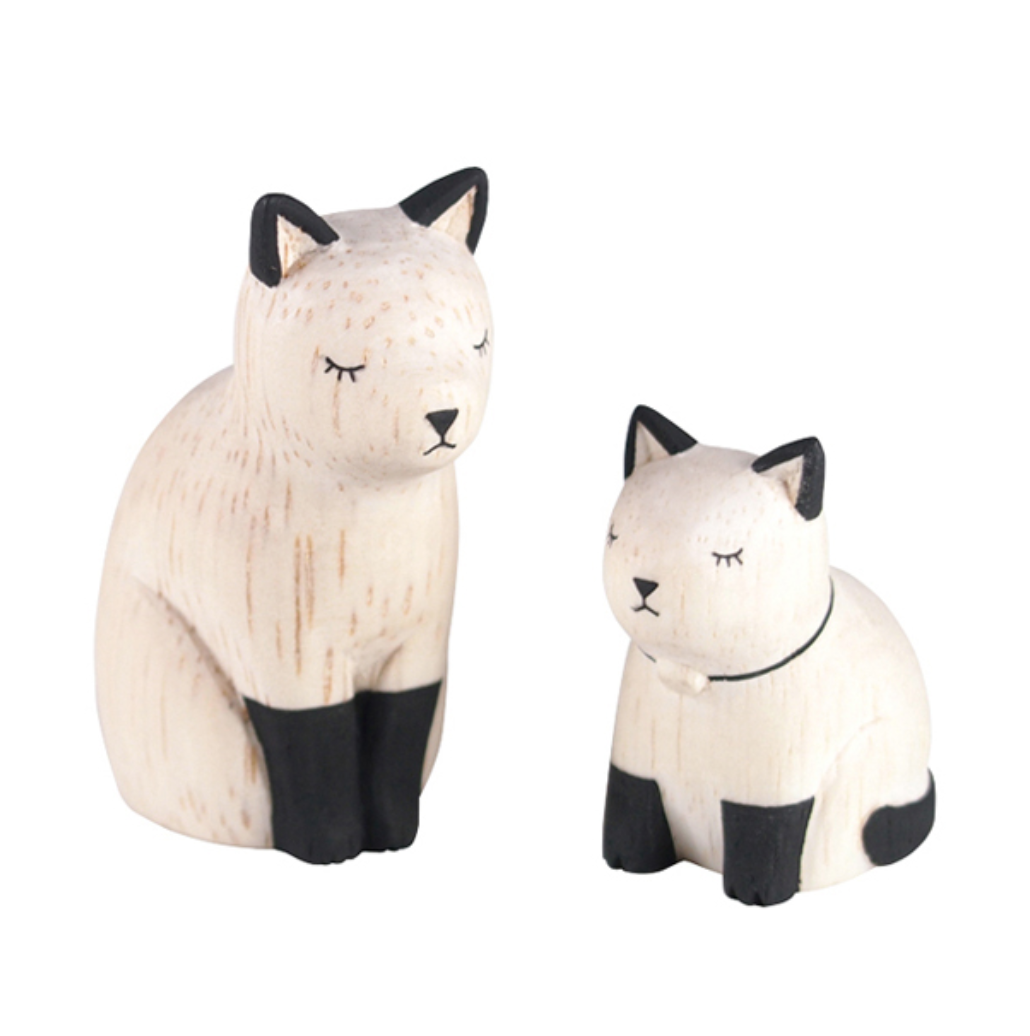 Wooden Animal Set - Siamese Cat