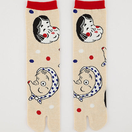 Okame & Hyottoko Tabi Socks