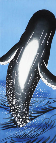 Whale Tenugui Towel
