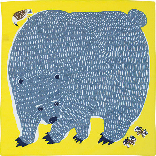 Furoshiki 20"- kata kata Bear Yellow