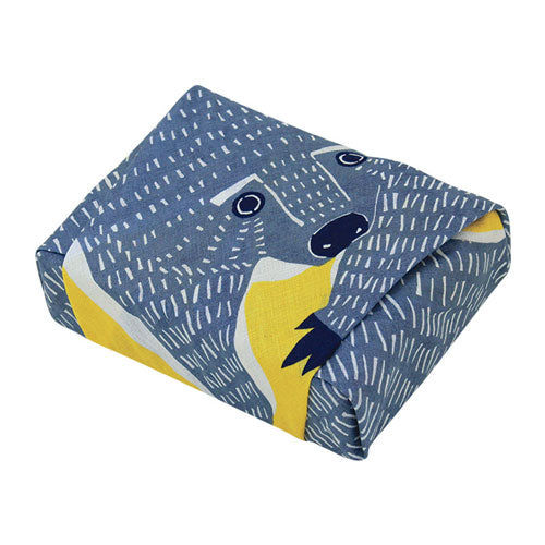 Furoshiki 20"- kata kata Bear Yellow