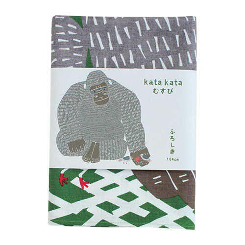 Furoshiki 40"- kata kata Gorilla Green