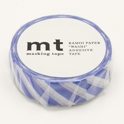 Stripe Blue Washi Tape - 15mm