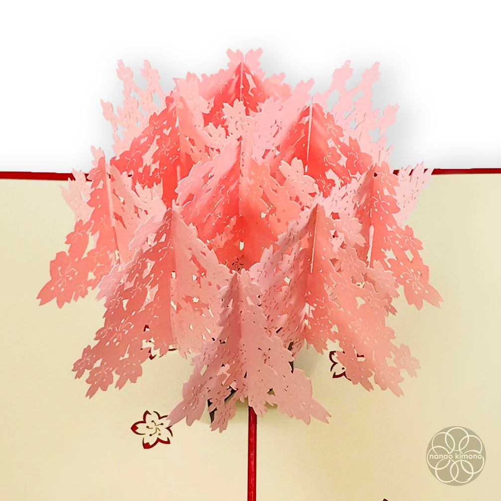 3D Pop-up Card - Cherry Blossom Full