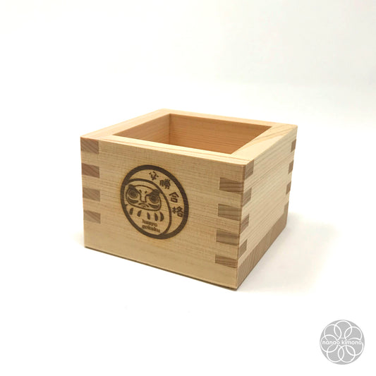 Wooden Sake Cup (Masu) - Daruma