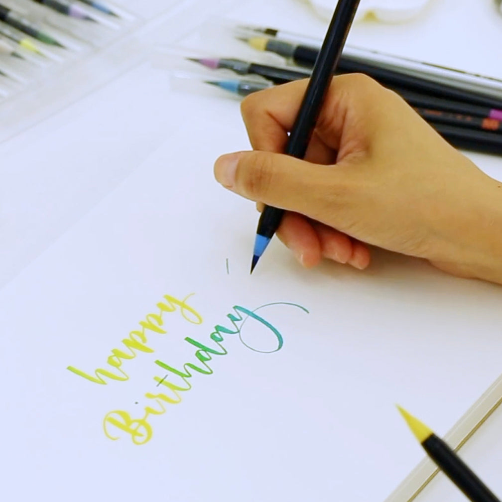 SAI Watercolour Brush Pen - 5 Colour Set Spring