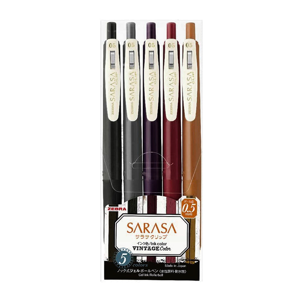 Sarasa Vintage Colour 2 - A set of 5 colours
