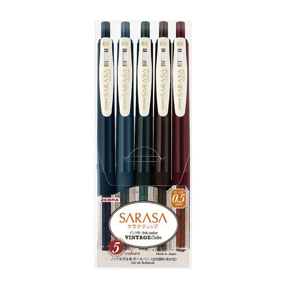 Sarasa Vintage Colour 1 - A set of 5 colours