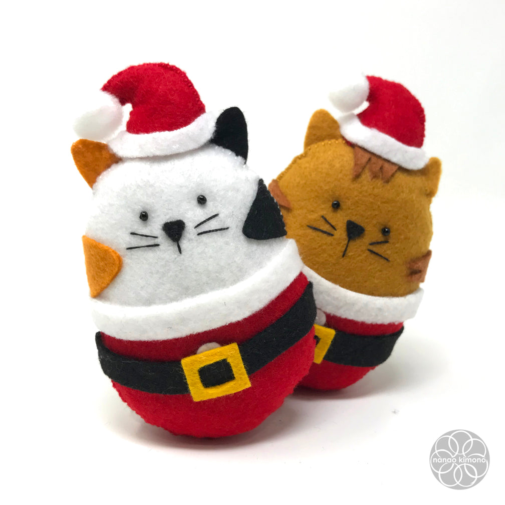 Christmas Ornament - Calico Cat Santa