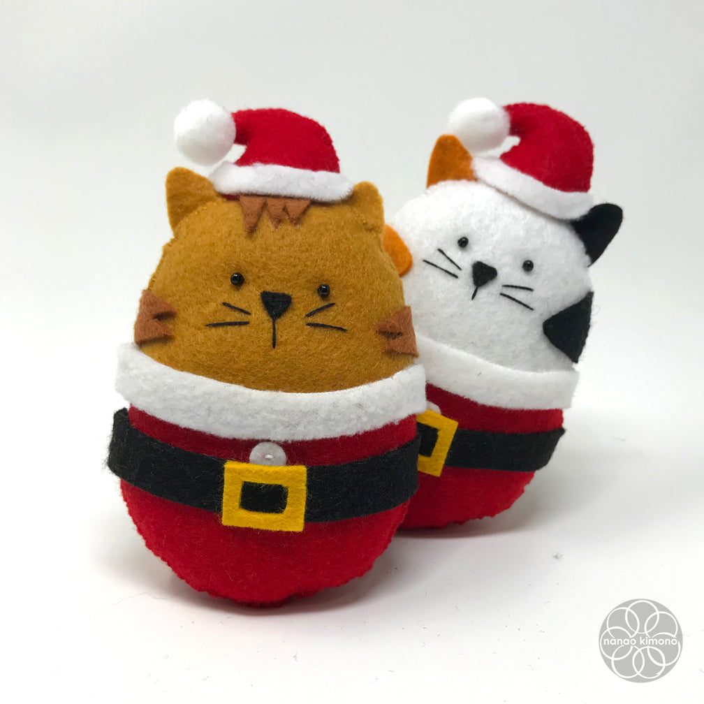 Christmas Ornament - Tabby Cat Santa