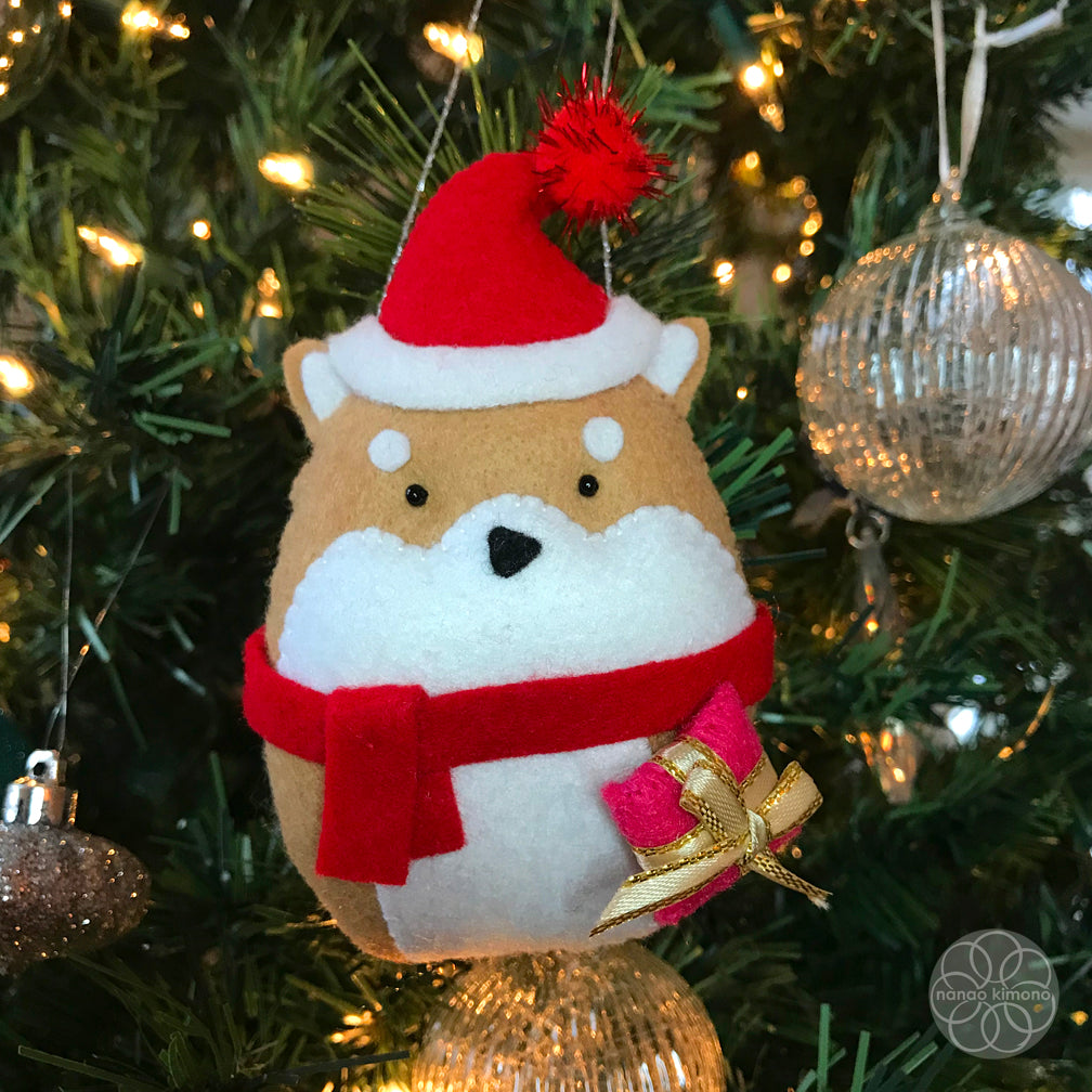 Christmas Ornament - Calico Cat Santa
