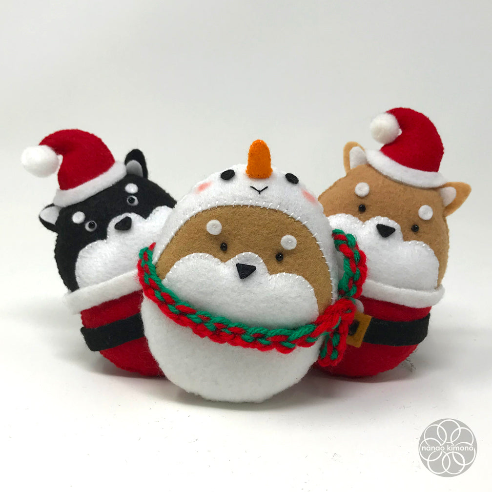 Christmas Ornament - Shiba Snowman