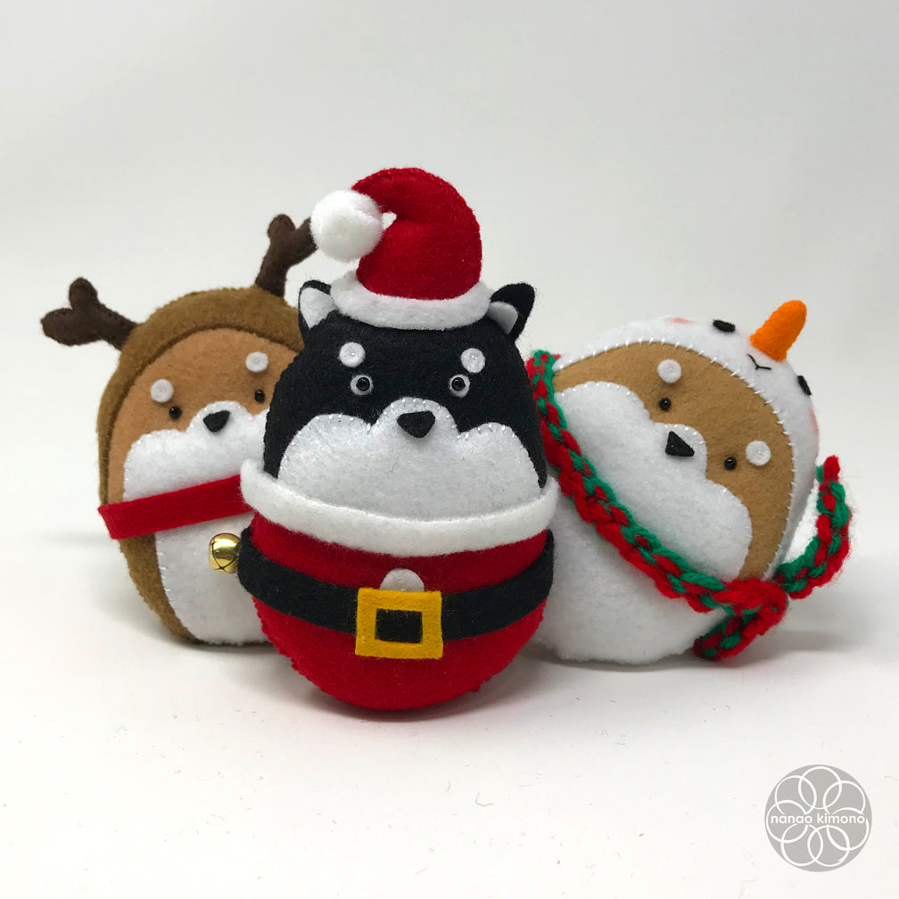Christmas Ornament - Shiba Snowman