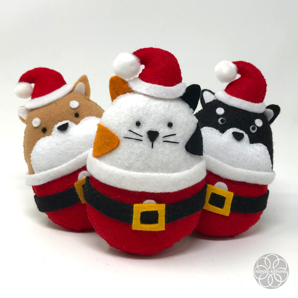Christmas Ornament - Calico Cat Santa