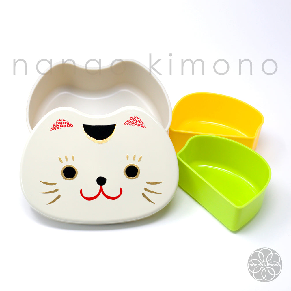 Cat Face White Bento Box 500ml