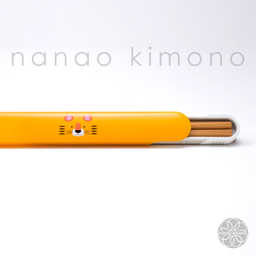 Chopsticks & Case - Kokeshi Tiger
