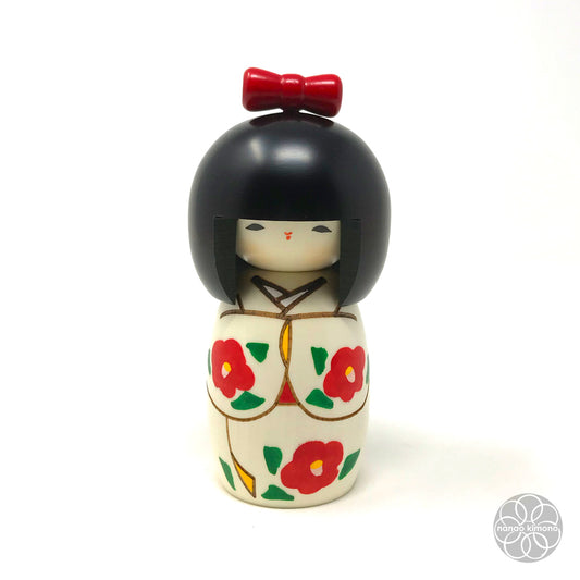 Kokeshi Doll - Red Ribbon