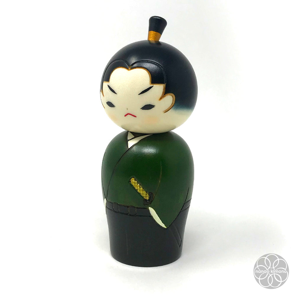 Kokeshi Doll - Waka Samurai