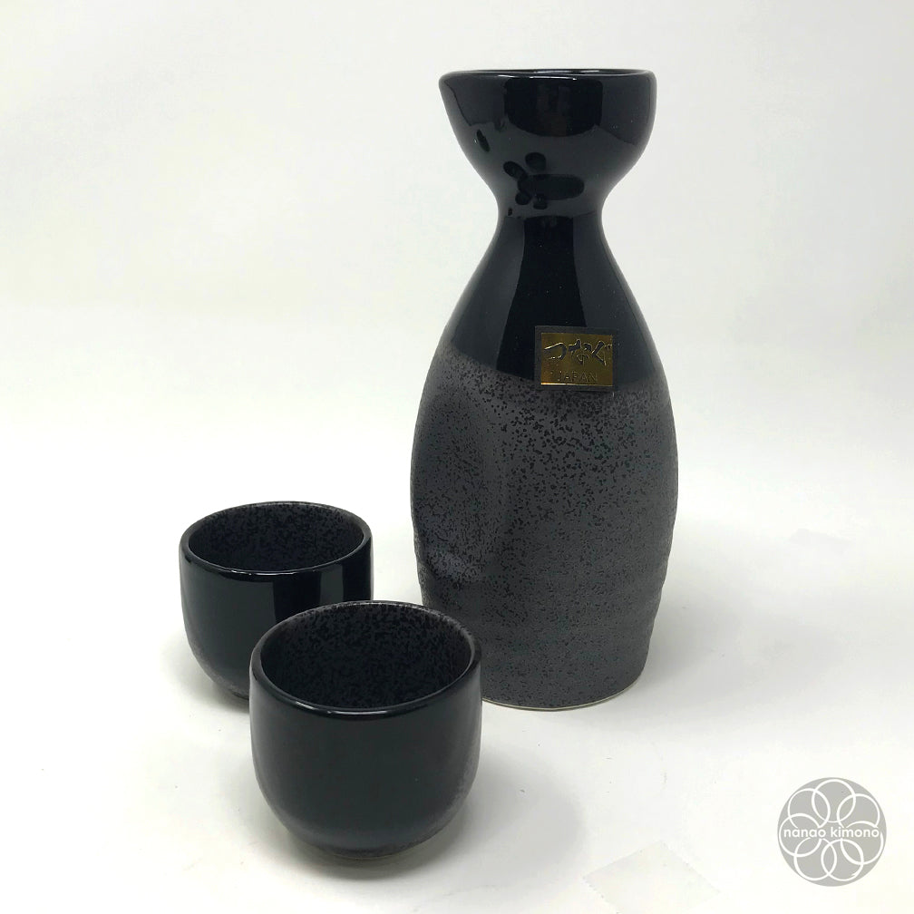 Sake Set - Black Half