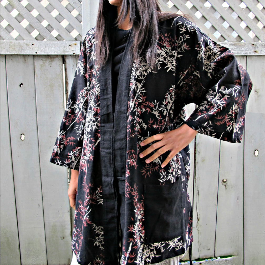Noragi Kimono - Bamboo Leaves