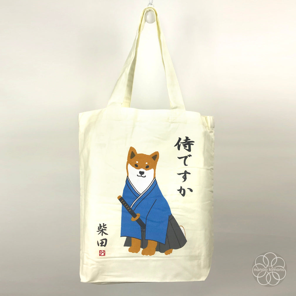 Tote Bag A4 - Shiba Samurai