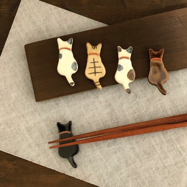 Chopsticks Rest - Cat (Brown)