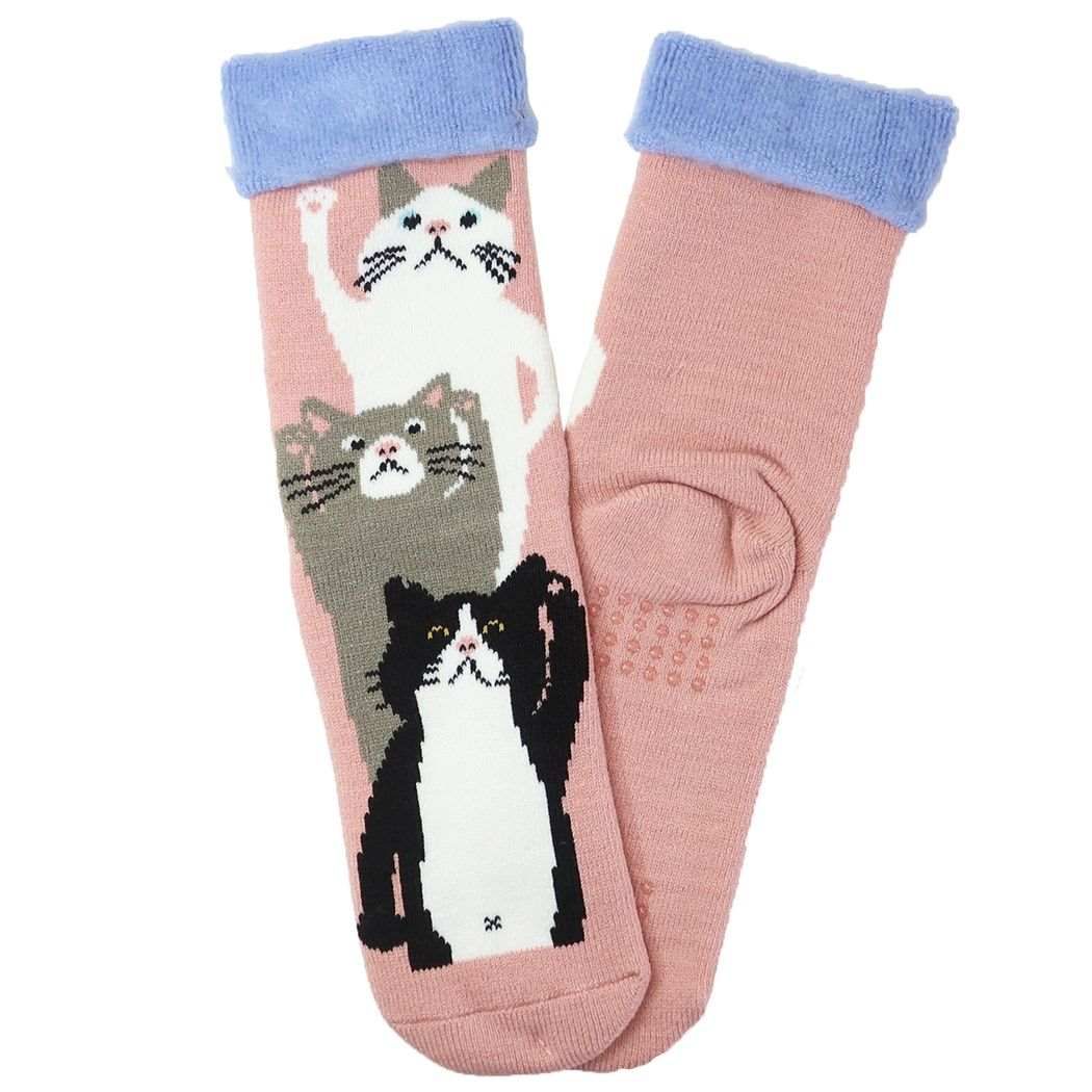 Reading Socks (extra warm)- Trio Cats